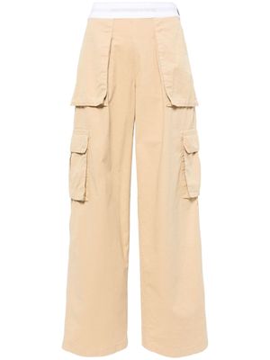 Alexander Wang mid-rise cargo trousers - Brown