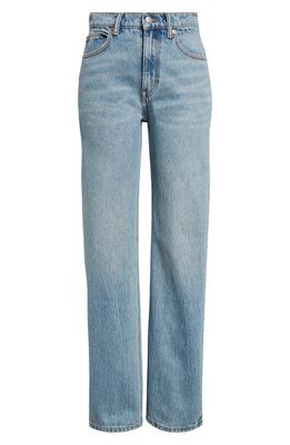 Alexander Wang Mid Rise Relaxed Fit Jeans in Vintage Faded Indigo