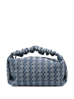 Alexander Wang monogram-pattern shoulder bag - Blue