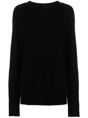 Alexander Wang oversized ribbed-knit wool jumper - Black