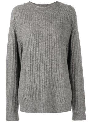 Alexander Wang oversized ribbed-knit wool jumper - Grey