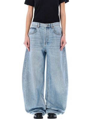 Alexander Wang Oversized Rounded Low Rise Jeans