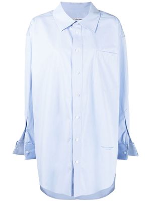 Alexander Wang oversized shirt dress - Blue