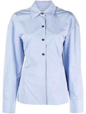 Alexander Wang panelled cotton shirt - Blue