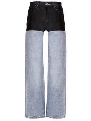 Alexander Wang Panelled Straight-leg Jeans