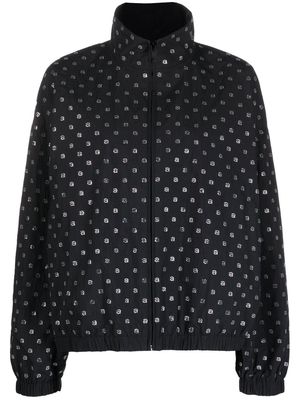 Alexander Wang polka dot-print bomber jacket - Black