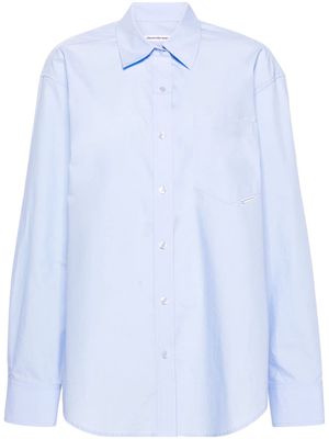 Alexander Wang poplin cotton shirt - Blue