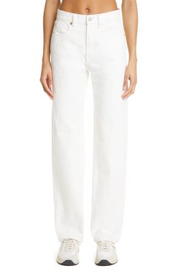 Alexander Wang Relaxed Straight Leg Jeans in Vintage White