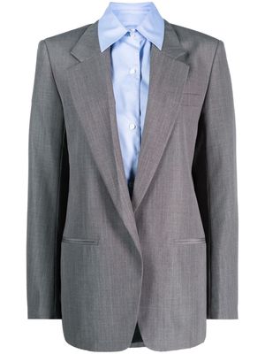 Alexander Wang removable-shirt single-breasted blazer - Grey