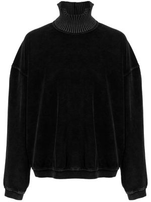 Alexander Wang roll-neck drop-shoulder jumper - Black