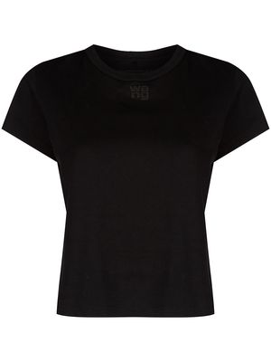 Alexander Wang rubberised logo cotton T-shirt - Black