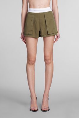 Alexander Wang Shorts In Green Cotton