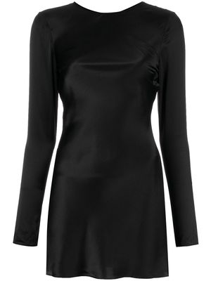 Alexander Wang SILK KEYHOLE BACK DRESS - Black