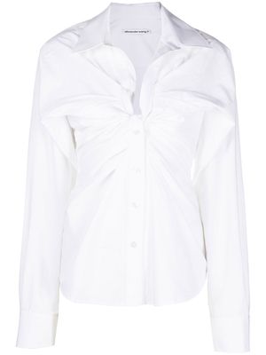 Alexander Wang spread-collar long-sleeve shirt - White