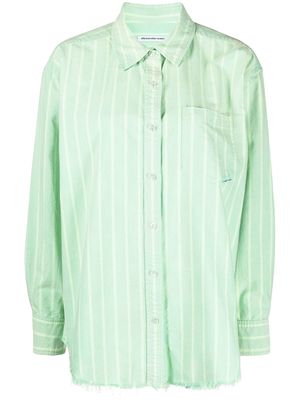 Alexander Wang striped cotton shirt - Green