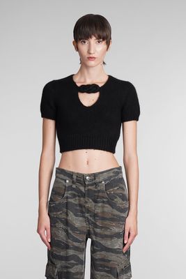 Alexander Wang T-shirt In Black Wool