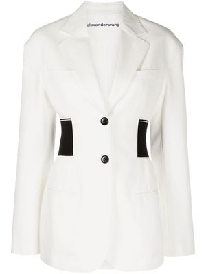 Alexander Wang tailored single-breasted blazer - White