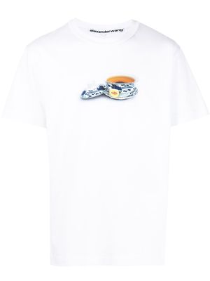 Alexander Wang teacup graphic T-shirt - White