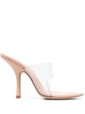 Alexander Wang transparent 120mm heeled mules - Neutrals