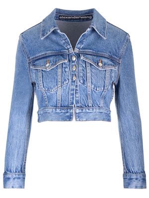 Alexander Wang trucker Shrunken Denim Jacket