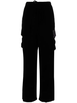 Alexander Wang velvet cargo trousers - Black