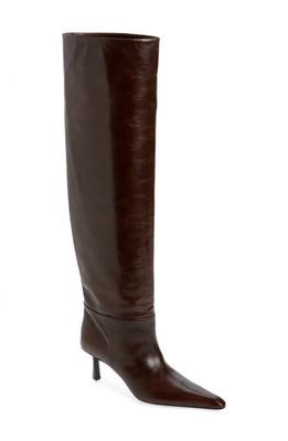 Alexander Wang Viola Slouch Over the Knee Boot in 204 Cola
