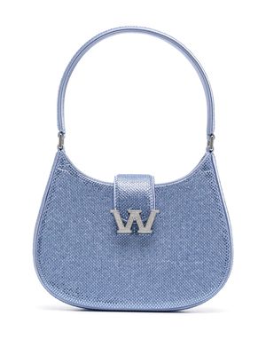 Alexander Wang W Legacy crystal-embellished bag - Blue