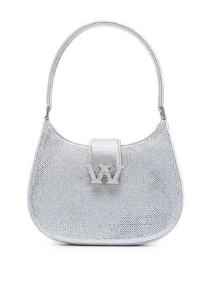 Alexander Wang W Legacy crystal-embellished bag - Silver