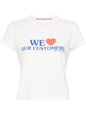 Alexander Wang We Love Our Customers-print T-shirt - Pink