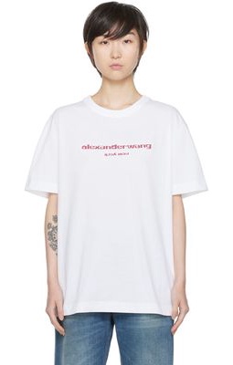 Alexander Wang White Cotton T-Shirt