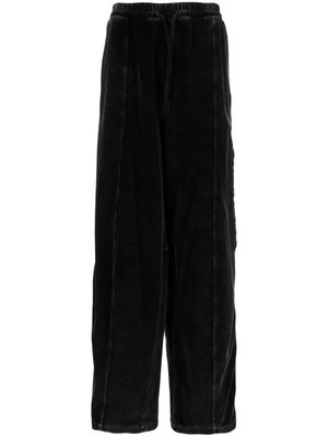 Alexander Wang wide-leg cotton track pants - Black