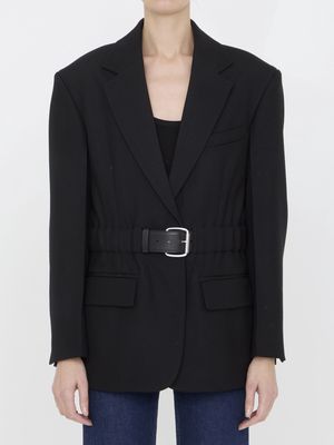 Alexander Wang Wool Canvas Belted Blazer