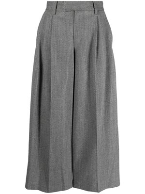 Alexander Wang wool tailored cropped trousers - Grey