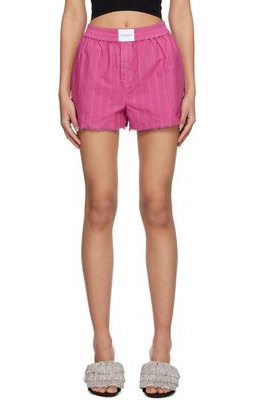 alexanderwang.t Pink Striped Shorts