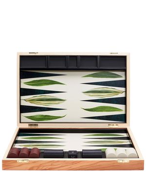Alexandra Llewellyn Tournament Size Leaf backgammon set - Brown
