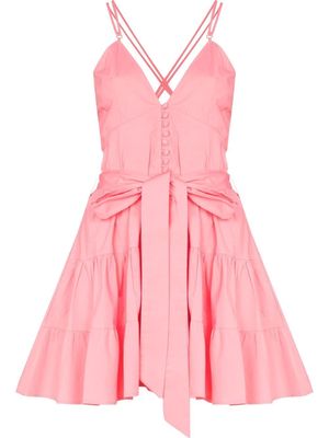 Alexandra Miro Celeste belted mini dress - Pink