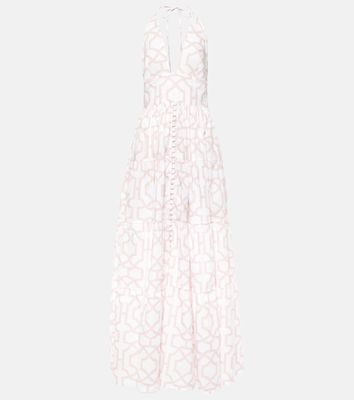 Alexandra Miro Celeste printed cotton maxi dress