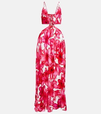 Alexandra Miro Colette floral cutout maxi dress