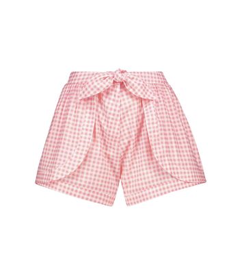 Alexandra Miro Natalia gingham cotton shorts