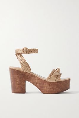 Alexandre Birman - Clarita Braided Leather Platform Sandals - Neutrals