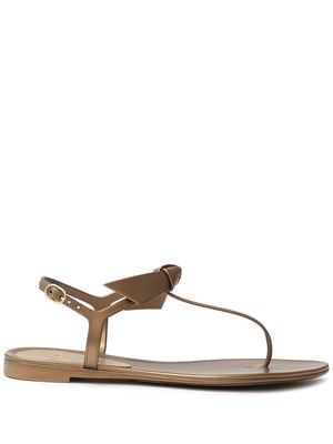 Alexandre Birman Clarita jelly thong sandals - Metallic