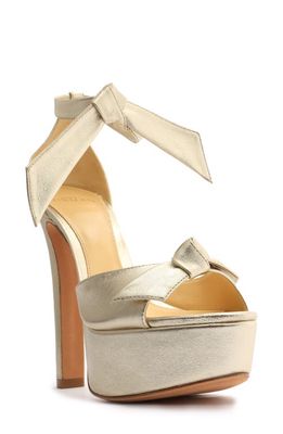 Alexandre Birman Clarita Platform Sandal in Golden