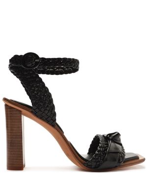 Alexandre Birman Clarita woven 90mm block-heel sandals - Black