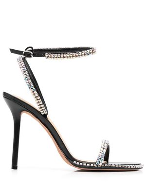 ALEXANDRE BIRMAN crystal-embellished open-toe sandals - Silver