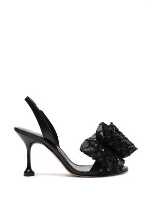 Alexandre Birman Isabelle Payet 85mm bow-detailing sandals - Black