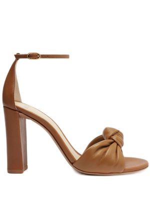 Alexandre Birman Kace Block 90 leather sandals - Brown