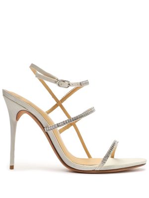 Alexandre Birman Sally Zircone high-heel sandals - White