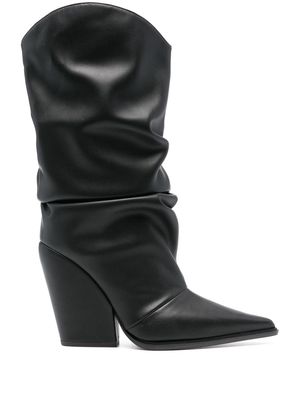 Alexandre Vauthier 105mm mid-calf boots - Black