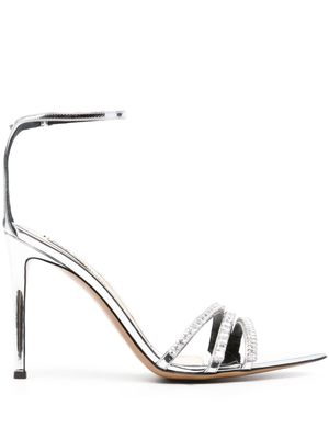 Alexandre Vauthier 110mm crystal-embellished sandals - Silver