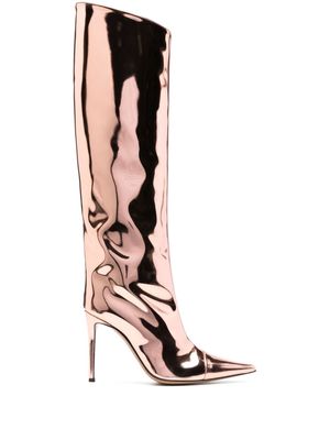 Alexandre Vauthier Alex 100mm pointed-toe boots - Pink